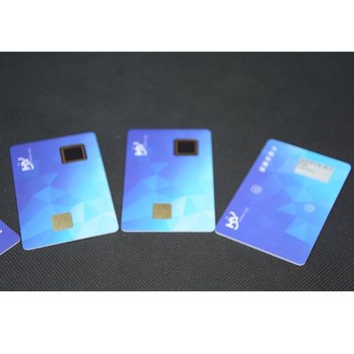電子インク スクリーンが付いている指紋の支払1.5mmの保証スマート カード7816