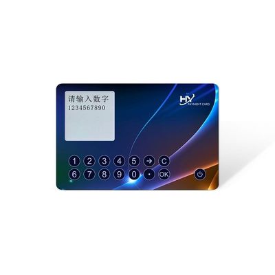 1.4mmの厚さOTPのスマート カード1.54」スクリーンのデジタル ボタンの磁気吸引